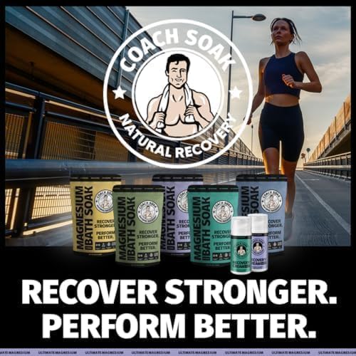 5 Pack Bundle: Coach Soak Recovery Bath Soak, Epsom Salt Bulk, Bath Salts Bulk, 5 Pack Bundle - Total of 15 Pounds (Mixed Bundle)