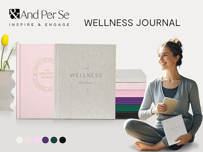 And Per Se Wellness Journal, Undated Daily Wellness Planner to Practice Positive Thinking, Mindfulness & Reflection, 91 Days Self-Care Journal For Women & Men (Blush)