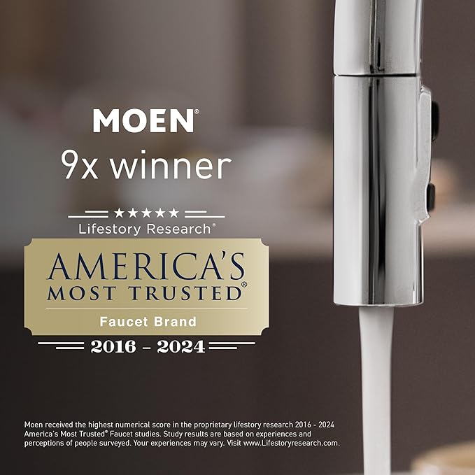 Moen Chef Series 1 HP Continuous Feed Garbage Disposal, Power Cord Included, EX100C