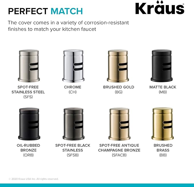 KRAUS Dishwasher Air Gap in Chrome, KAG-1CH