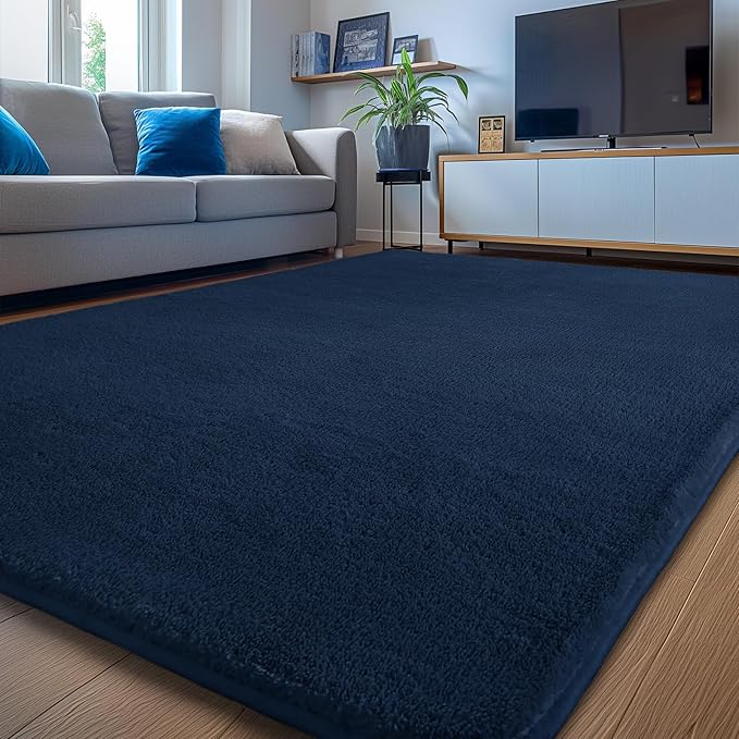 Sour Lemon 8x10 Area Rugs for Living Room, Soft Large Area Rug Fluffy Rugs for Bedroom,Machine Washable Area Rug Non Slip Carpet Rug for Living Room Playroom Kids Room Home Decor