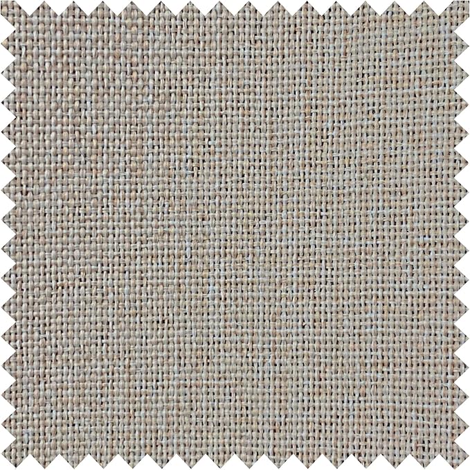 Macochico 100% Blackout Pinch Pleated Linen Curtains Thermal Window Treatments Sound Reducing Curtains for Bedroom Living Room Beige Farmhouse Burlap Drapes with Tieback 52”Wx63”L 1 Panel