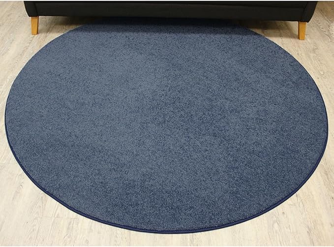 KOECKRITZ Soft and Colorful Kids Classroom Area Rugs (Passes Flammability Pill Test) Many Sizes and Bright Colors to Select from (8' x 12', Navy)