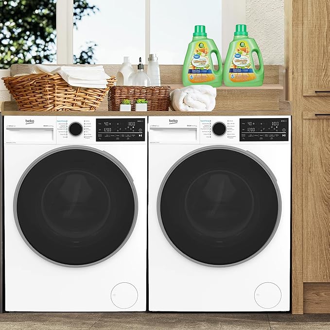 Royxen Laundry Countertop with 2-Tier Shelf Universal Fit, Washer and Dryer Countertop with Storage Space, Shelf Height 11.5 Inches, White Oak