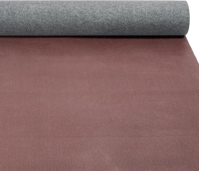 Marine Carpet,6 FT x 10 FT Smoke Gray Indoor Outdoor Carpet 0.2" Thick Boat Carpet with Water-Proof TPE Backing, Non-Slide Outdoor Marine Carpet Roll for Home, Patio, Porch, Deck