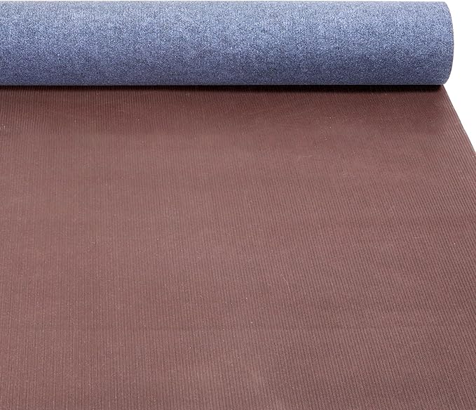 Marine Carpet,6 FT x 18 FT Blue-Gray Indoor Outdoor Carpet 0.2" Thick Boat Carpet with Water-Proof TPE Backing, Non-Slide Outdoor Marine Carpet Roll for Home, Patio, Porch, Deck