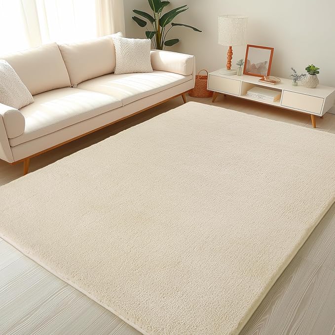 Sour Lemon 9x12 Area Rugs for Living Room, Soft Large Area Rug Fluffy Rugs for Bedroom,Machine Washable Area Rug Non Slip Carpet Rug for Living Room Playroom Kids Room Home Decor