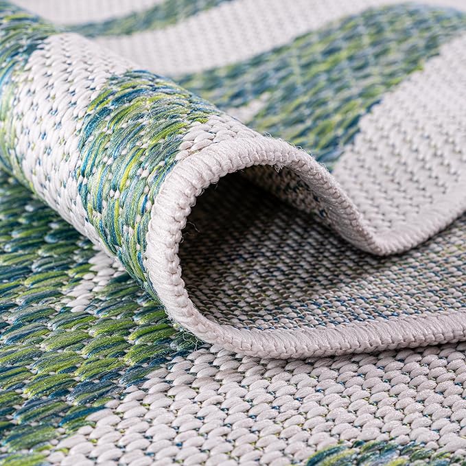Keen Home Design Terrace Outdoor Runner Rug - 2x6 Washable Indoor/Outdoor Rug for Patio, Kitchen, Balcony, Beach, Garden, Deck and Porch, Size: 2'2"x5'7"