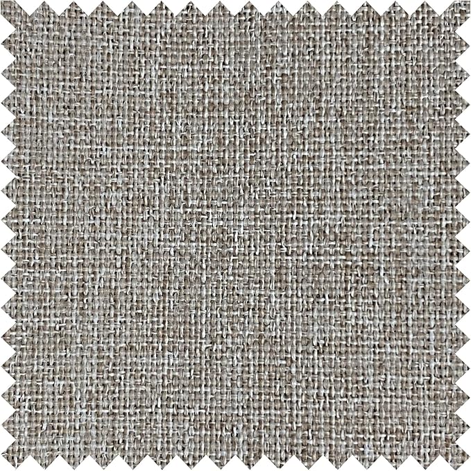 Macochico 52”Wx96”L 100% Blackout Curtains for Bedroom Living Room Nursery Light Khaki Pinch Pleated Linen Curtains Farmhouse Burlap Drapes Thermal Window Panels with Hooks and Tieback 1 Panel