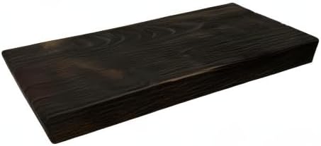 joelsantiques 24 Inch Wooden Floating Shelves for Wall - 24x6x2 in - Made of Natural Wood - Short Heavy Duty Rustic Wall Shelves for Bedroom - Perfect for Bathroom, Kitchen - Mocha