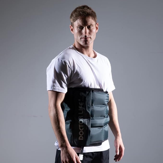 DOCTOR LIFE LX9max Full Body (B) - Sequential Air Compression Recovery System : Device + Legs (2XL) + Arm + Waist + Centerbody + Bag (FSA-HSA Approved)