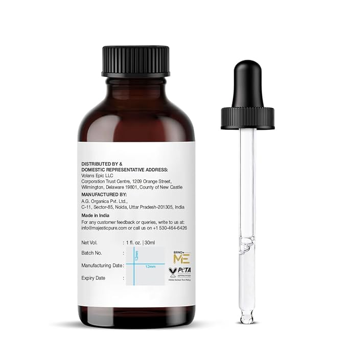 Majestic Pure Sandalwood Essential Oil with Glass Dropper - 1 Fl Oz - 100% Pure and Natural Sandalwood Oil - Premium Grade Essential Oils for Diffuser, Aromatherapy, Soap and Candle Making