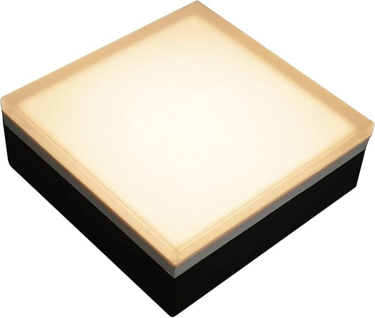 LUMENGY Paver Light 6×6 Inch (5.9 inch X 5.9 inch), Warm White Glare-Free Illumination for Driveways, Pathways, Pool Deck & Patios,12V AC/DC, Waterproof & Drive-Over Rated