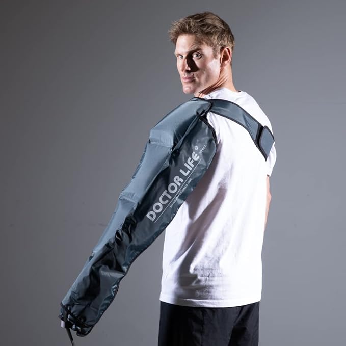 DOCTOR LIFE LX9max Full Body (C) - Sequential Air Compression Recovery System : Device + Legs (2XL) + Arm + Centerbody + Bag (FSA-HSA Approved)