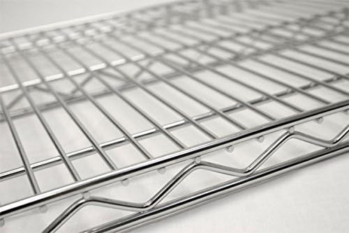 Omega Products Corporation 14" Deep x 48" Wide x 20" High Chrome Mobile Dunnage Rack