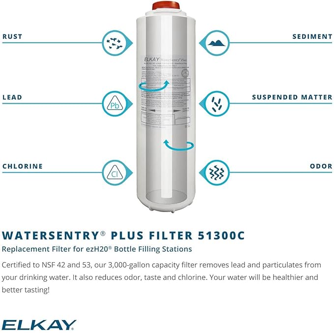 Elkay LZO8WS EZH2O Refrigerated Single Drinking Fountain with Bottle Filling Station and Hands Free Activation - Stainless Steel