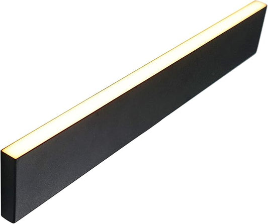 LUMENGY Paver Light Slim 0.5x16 Inch Glare-Free 2700K Warm White, Steel Brick Lighting for Pavers, Walls, Driveway & Pathway Borders, Waterproof IP67, 12V AC/DC Drive-Over Rated