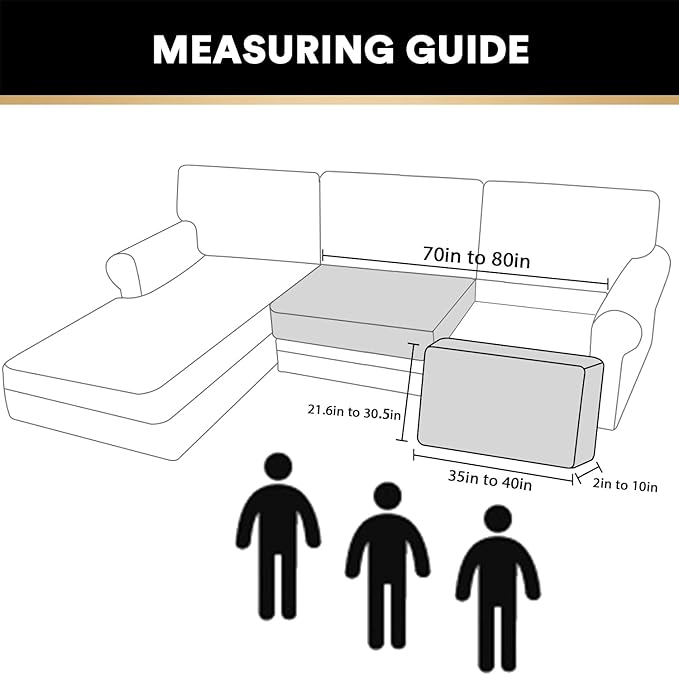PrinceDeco Velvet Couch Cushion Cover Soft Stretch Cushion Slipcover for Chair Loveseat Sofa Cushion Furniture Protector Seat Cushion Sofa Cover (2 Piece Large Sofa Cushion Covers, Camel)