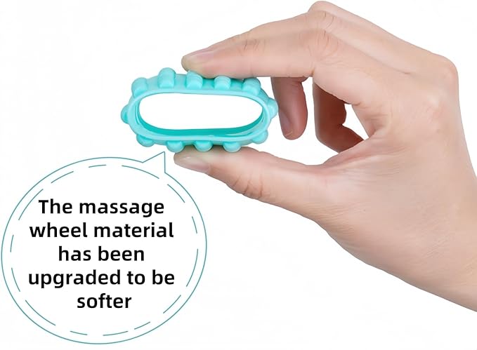 Leg Cellulite Massage Tool，Anti-Cellulite Deep Fascia Massager for arm and Forearm ，Muscle Roller with 6 Wheel, Muscle Recovery and Blood Circulation Tool，Pain Relief for Calves,Thigh,Neck