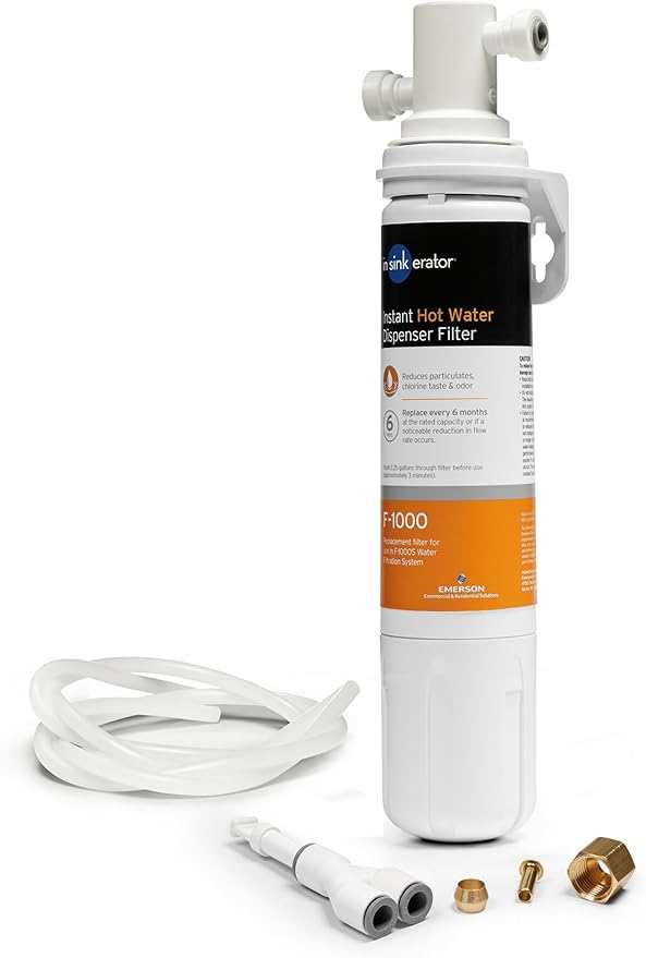 InSinkErator HOT250 Instant Hot and Cold Water Dispenser System & F-1000S Standard Under Sink Water Filtration System for Instant Hot and Cold Water Dispenser System