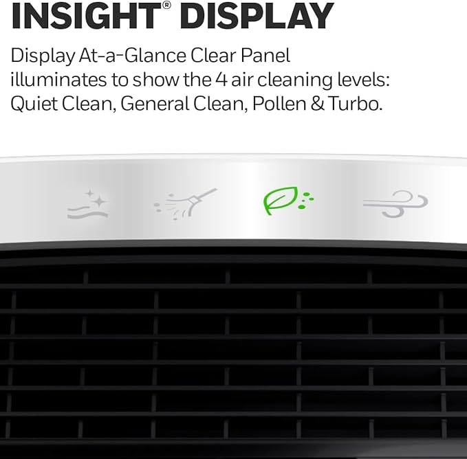 Honeywell Insight 190' Medium-Large Rooms HEPA Air Purifier Black