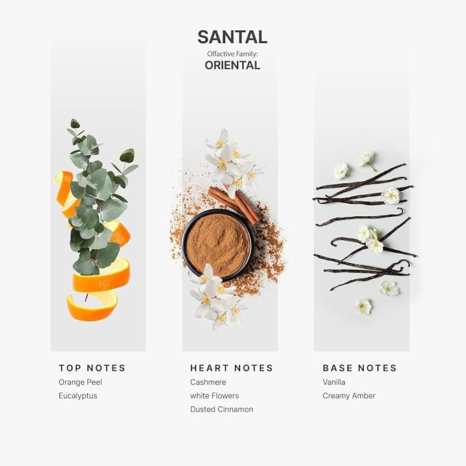 Aromaplan Hotel Scents Santal 16 Fl Oz (473ml), Home Luxury Aroma & Hotel Diffuser Oil- Hotel Diffuser Oil for Aromatherapy- USA Made, Bigger Bottle, Bolder Aroma & Longer Lasting