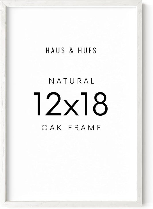HAUS AND HUES Standalone White Oak Frame Set of 1-12x18
