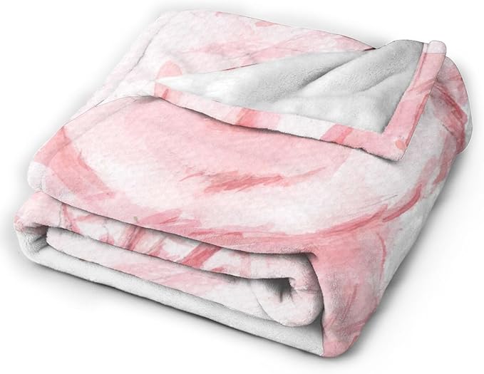 HGOD DESIGNS Lovely Pink Pig Watercolor Blanket, Super Soft Pig Throw Blanket 50"x60" Blanket for Bed Couch Chair Fall Winter Camping Living Room Office