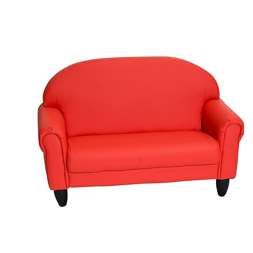 Children's Factory As We Grow Toddler Sofa, Flexible Seating for Daycare or Preschool, Kids Reading Couch, Playroom Furniture, Red