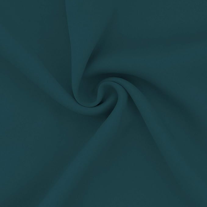 Easy-Going Blackout Curtains for Bedroom, Solid Thermal Insulated Grommet and Noise Reduction Window Drapes, Room Darkening Curtains for Living Room, 2 Panels (52x63 in,Peacock Blue)
