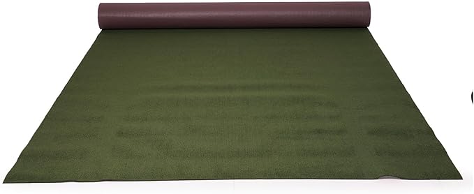 Marine Carpet,5 FT x 10 FT Olive Green Indoor Outdoor Carpet 0.2" Thick with Water-Proof TPE Backing, Non-Slide for Home, Patio, Porch, Deck