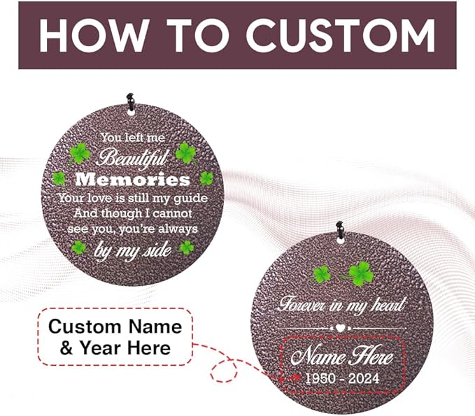 Personalized Memorial Wind Chime, Sympathy Wind Chimes for Loss of Loved One, Bereavement & in Memory Wind Chimes, Sympathy Gifts in Memory of Father, Mother or a Loved One