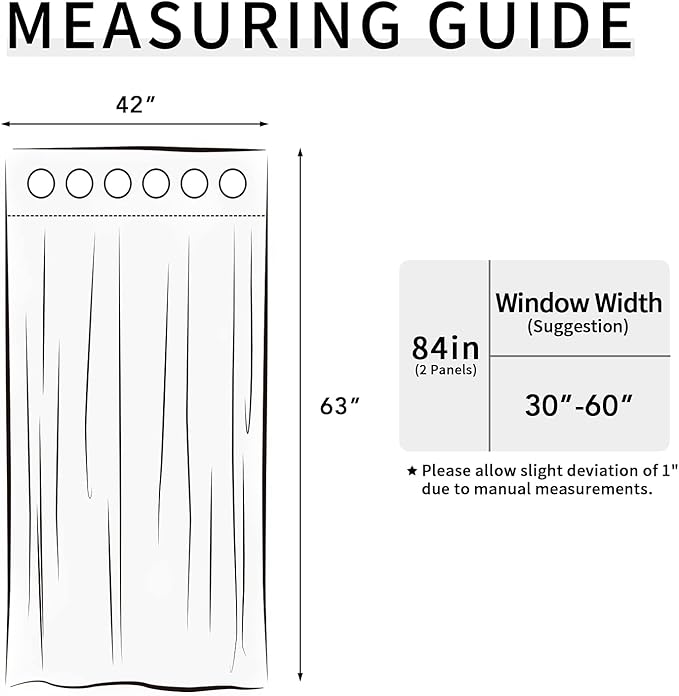 Easy-Going Blackout Curtains for Bedroom, Solid Thermal Insulated Grommet and Noise Reduction Window Drapes, Room Darkening Curtains for Living Room, 2 Panels(42x63 in, Dark Brown)