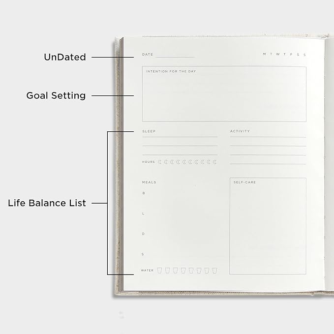 And Per Se Wellness Journal, Undated Daily Wellness Planner to Practice Positive Thinking, Mindfulness & Reflection, 91 Days Self-Care Journal For Women & Men (Lavender)