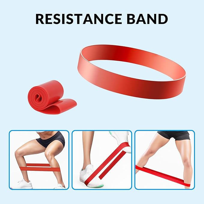 7 in 1 Foam Roller,Products Include Foam shafts,Muscle Roller Bars,Leg Massagers,Fascia Balls,Stretch Bands,8-Shaped Resistance Bands,are Used for Full-Body Relax,Yoga(White Pink Blue) (White)