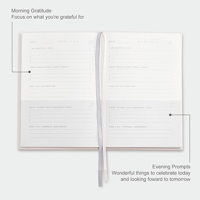 And Per Se Gratitude Journal – Five Minutes a Day to Cultivate Mindfulness, Happiness, Positive Vibes, Affirmations & Self-Reflection – Undated Daily Gratitude Journal for Women & Men (Purple)