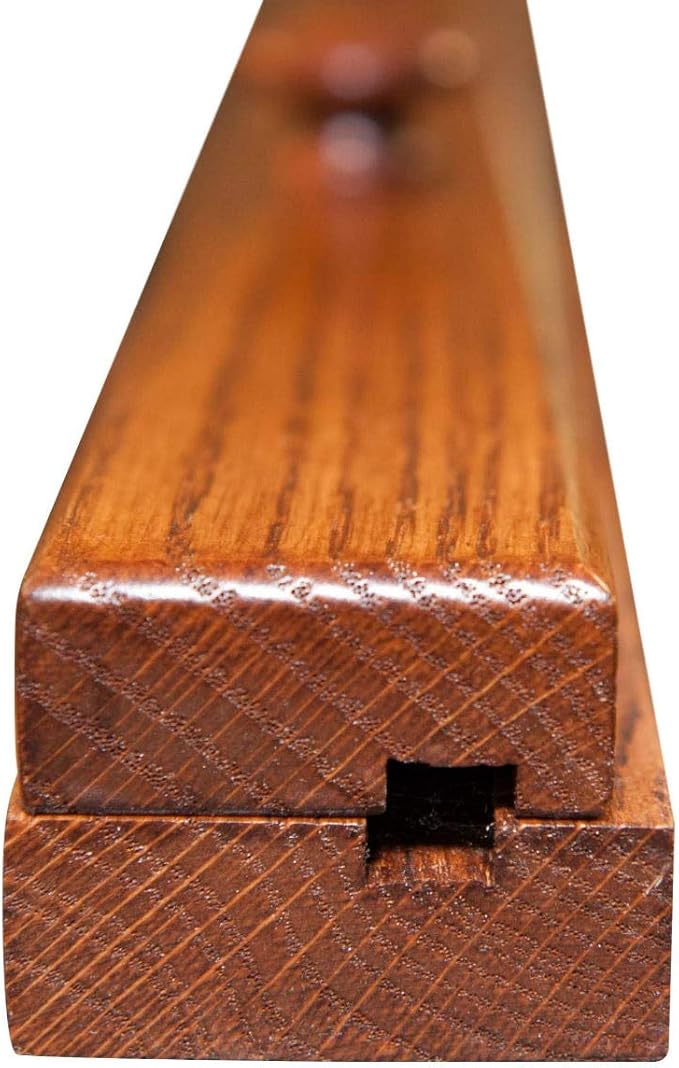 RRD Quilt Hanger for Wall for Display (96") Amish Made Wooden Quilt Rack Wall Mount - Rustic Tapestry Quilt Wall Hangers (Oak Wood, Michaels Stain)
