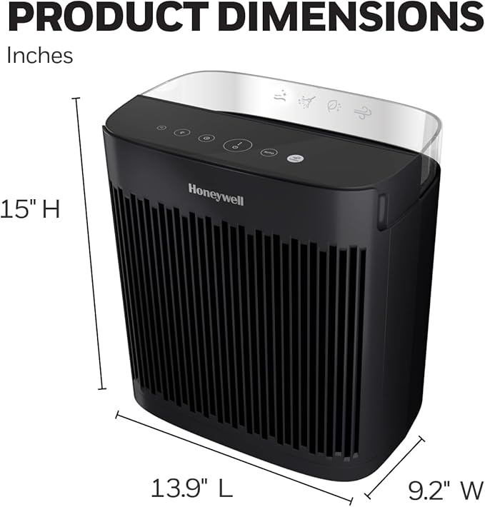 Honeywell Insight 190' Medium-Large Rooms HEPA Air Purifier Black
