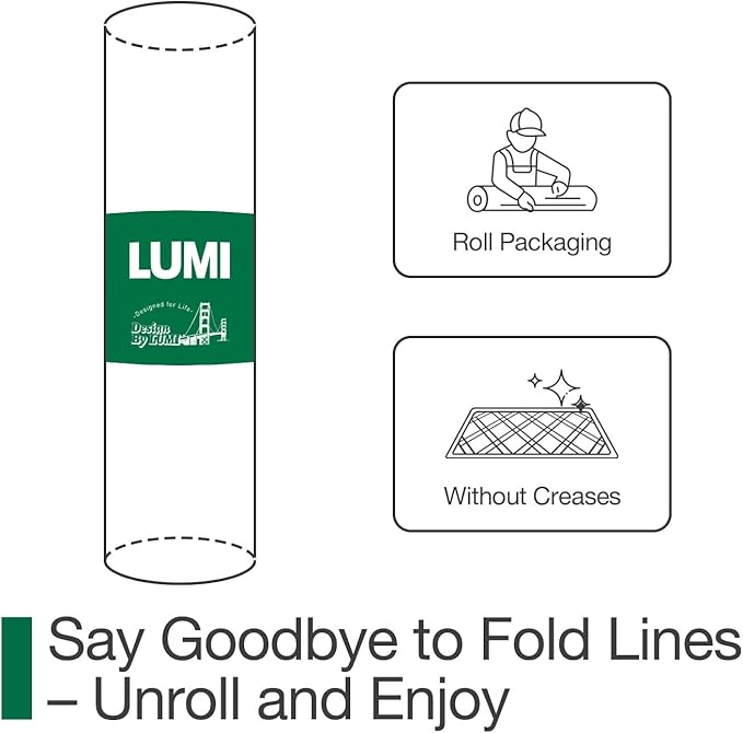 LUMI Ultra Thin Door Mat for Entryway, Low Profile Non Slip Rubber Backing Indoor Doormat, Easy Clean Welcome Entrance Mat for Inside House, Patio,Brown 20"x32"