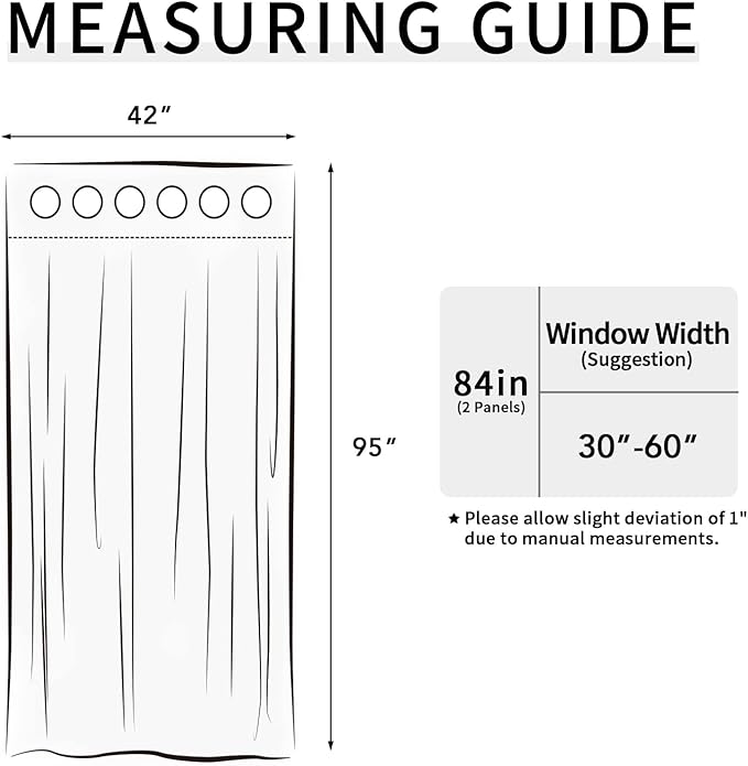 Easy-Going Blackout Curtains for Bedroom, Solid Thermal Insulated Grommet and Noise Reduction Window Drapes, Room Darkening Curtains for Living Room, 2 Panels (42x95 in, Taupe)