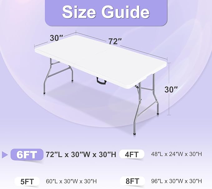ABCCANOPY 6 FT Navy Blue Spandex Table Cover Stretch Fitted Wrinkle Resistant Tablecloth Reuse for Rectangular Folding Table Patry Event Wedding Banquet Protector