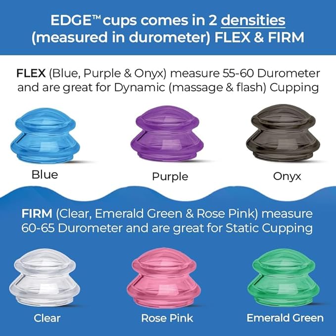 Silicone Cupping Therapy Set Professional Massage Cupping Cups for Cupping Therapy 4 Cup Kit for Massage, Myofascial Release, Cellulite Reduction (Lure Purple)