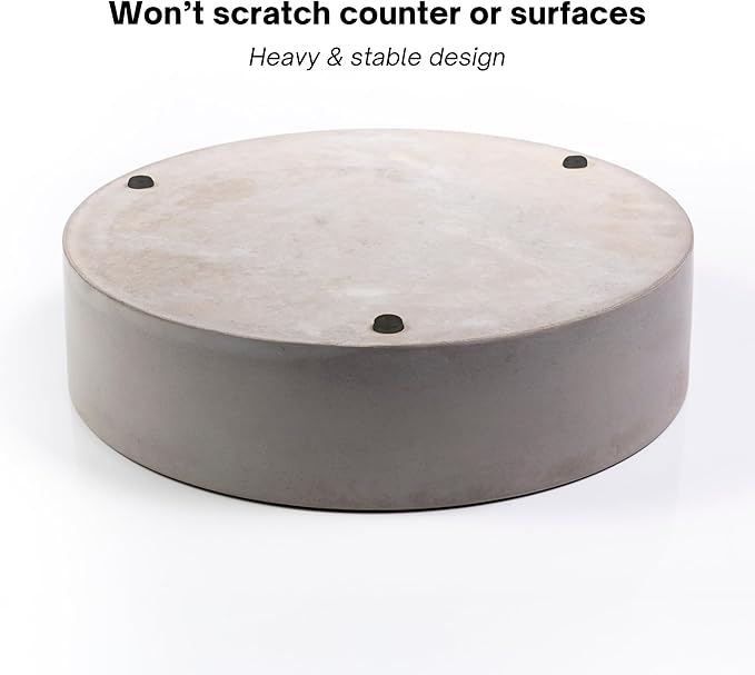 Simon Brothers Concrete Fruit Bowl and Tray Set for Kitchen Counter - Large Decorative Bowls for Home Decor - Modern Key Bowl for Entryway Table - Key Holder and Vanity Tray