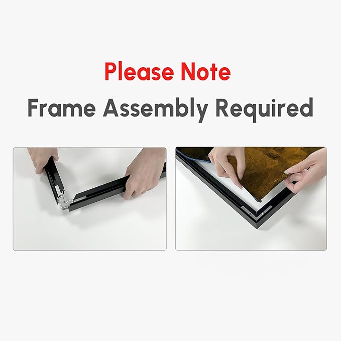 SIGNWIN 46"x72" Extra Large Framed Wall Art Green Line Art Mountain Landscape Illustration for Home Living Room Bedroom Decor (Frame Assembly Required)