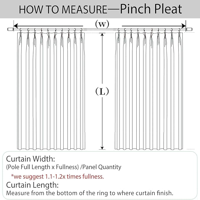 Macochico 120”Wx102”L 100% Blackout Linen Curtains Pinch Pleated Thermal Panels for Sliding Door Bedroom Living Room Farmhouse Shabby Chic Blue Burlap Curtains with Tieback 1 Panel