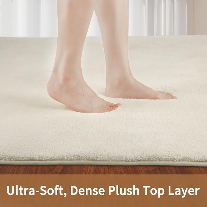 Sour Lemon 9x12 Area Rugs for Living Room, Soft Large Area Rug Fluffy Rugs for Bedroom，Machine Washable Area Rug Non Slip Carpet Rug for Living Room Playroom Kids Room Home Decor