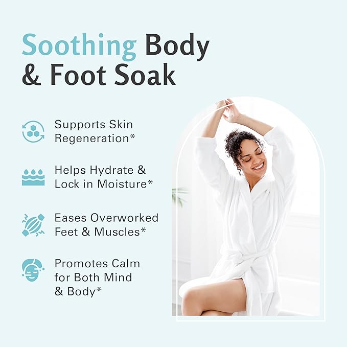 Magnesium Flakes for Bath and Foot Soak, Fragrance Free Mineral-Rich Sea Salts for Overworked Feet, Dry Skin & Sore Muscles, Formulated with Stem Cell Extract for Skin Renewal, 28 oz (1.75 lb) by M3