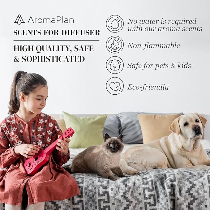 Aromaplan Scents, Clean Smelling Essential Oils, Clean Laundry Inspired by D. (5 Fl Oz /148ml)-Fresh Scent Essential Oil for Diffuser, USA Fragrance, Bigger Bottle, Bolder Aroma & Longer Lasting