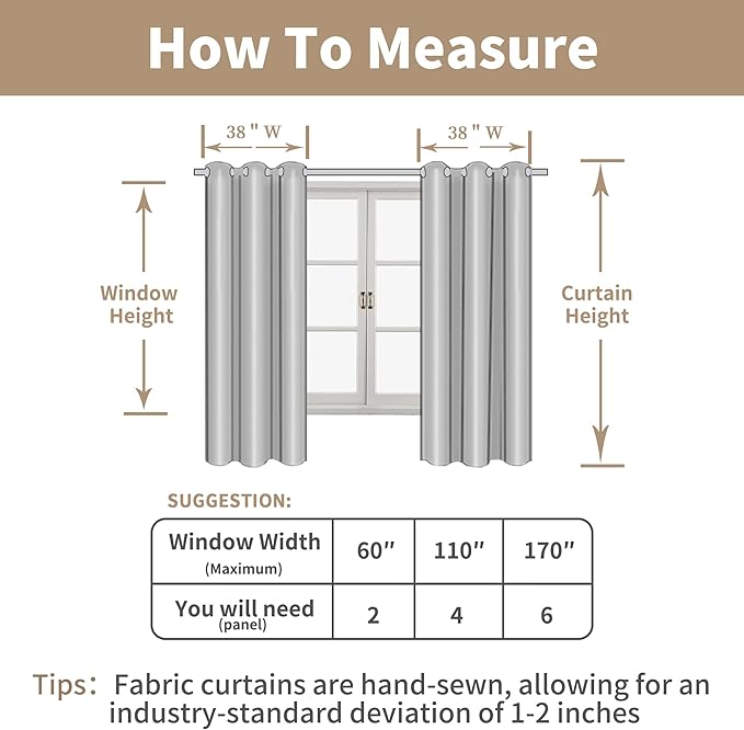 LAMIT Natural Linen Semi Sheer Curtains 63 Inch for Bedroom, Light Filtering Curtains Farmhouse Boho Bronze Grommet Drapes for Dining Room, 2 Panels (38 x 63 Inch, Linen)