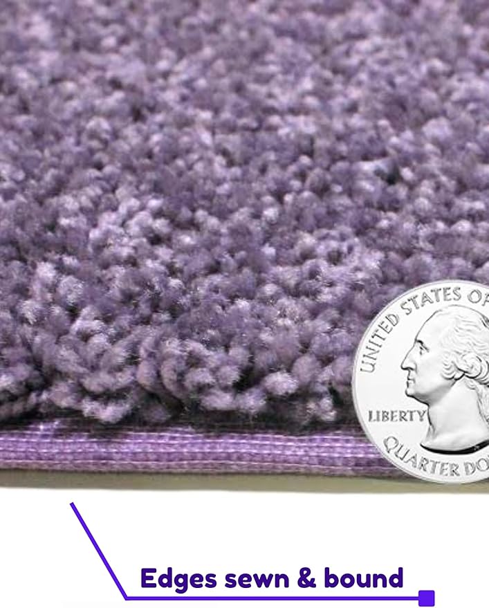 KOECKRITZ Soft and Colorful Kids Classroom Area Rugs (Passes Flammability Pill Test) Many Sizes and Bright Colors to Select from (8' x 10', Lavender)
